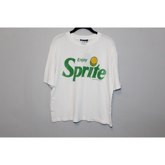 NWT Zara Enjoy Sprite Graphic T-shirt White Green Top Women's Size Small H11827 - Picture 2 of 14